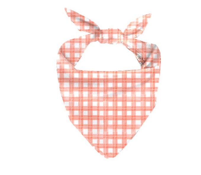 Orange Plaid Matching Set