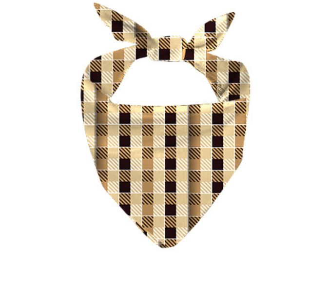 Beige Plaid Matching Scrunchie Set!