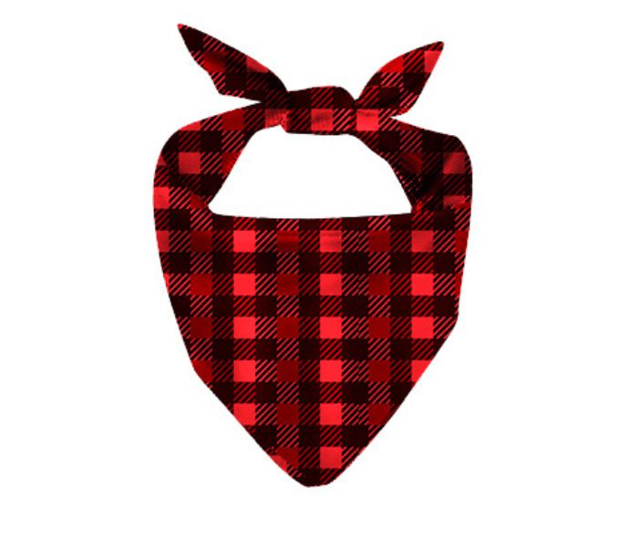 Red Buffalo Plaid Matching Scrunchie Set